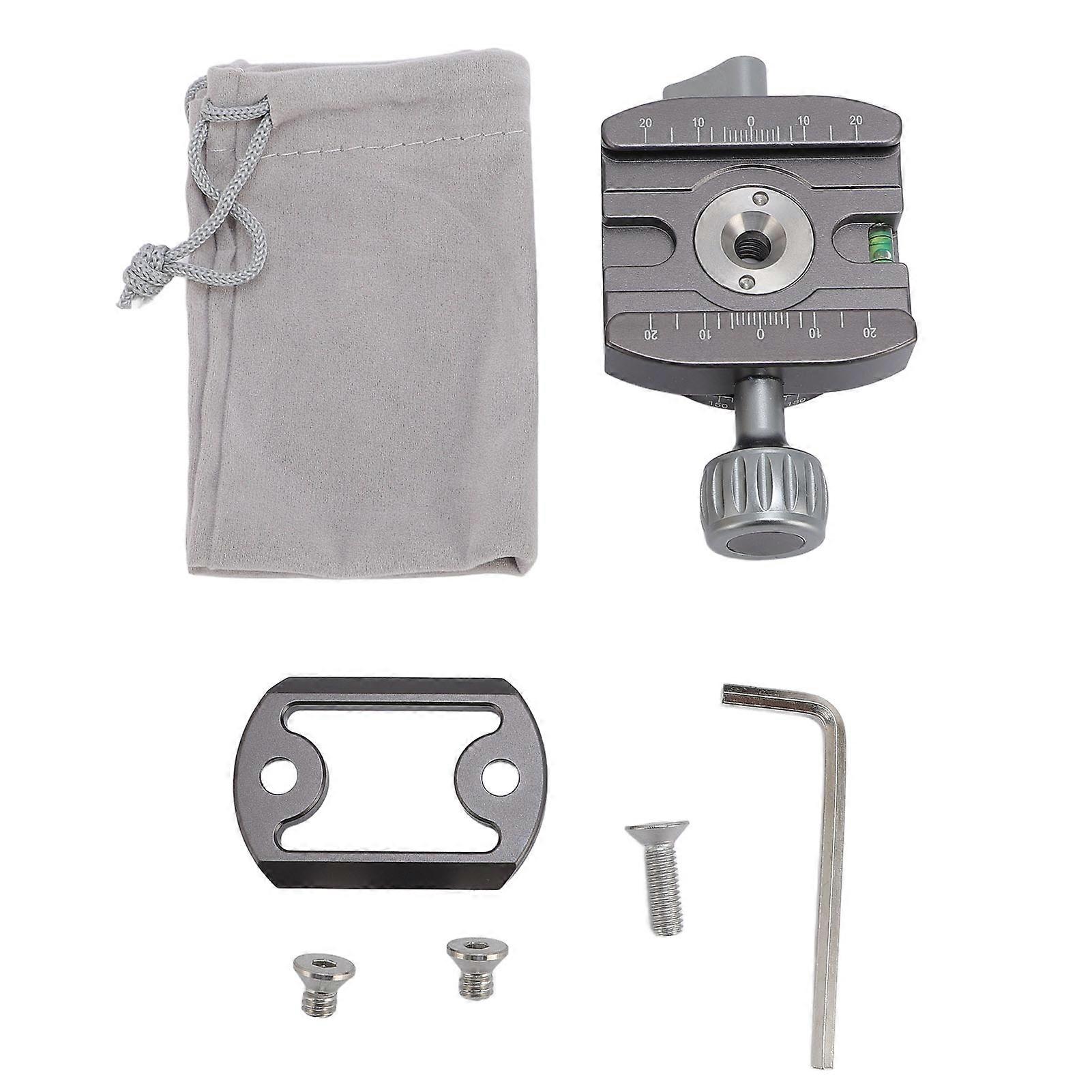 360 Degree Panoramic Tripod Base Gray Quick Release Clamp