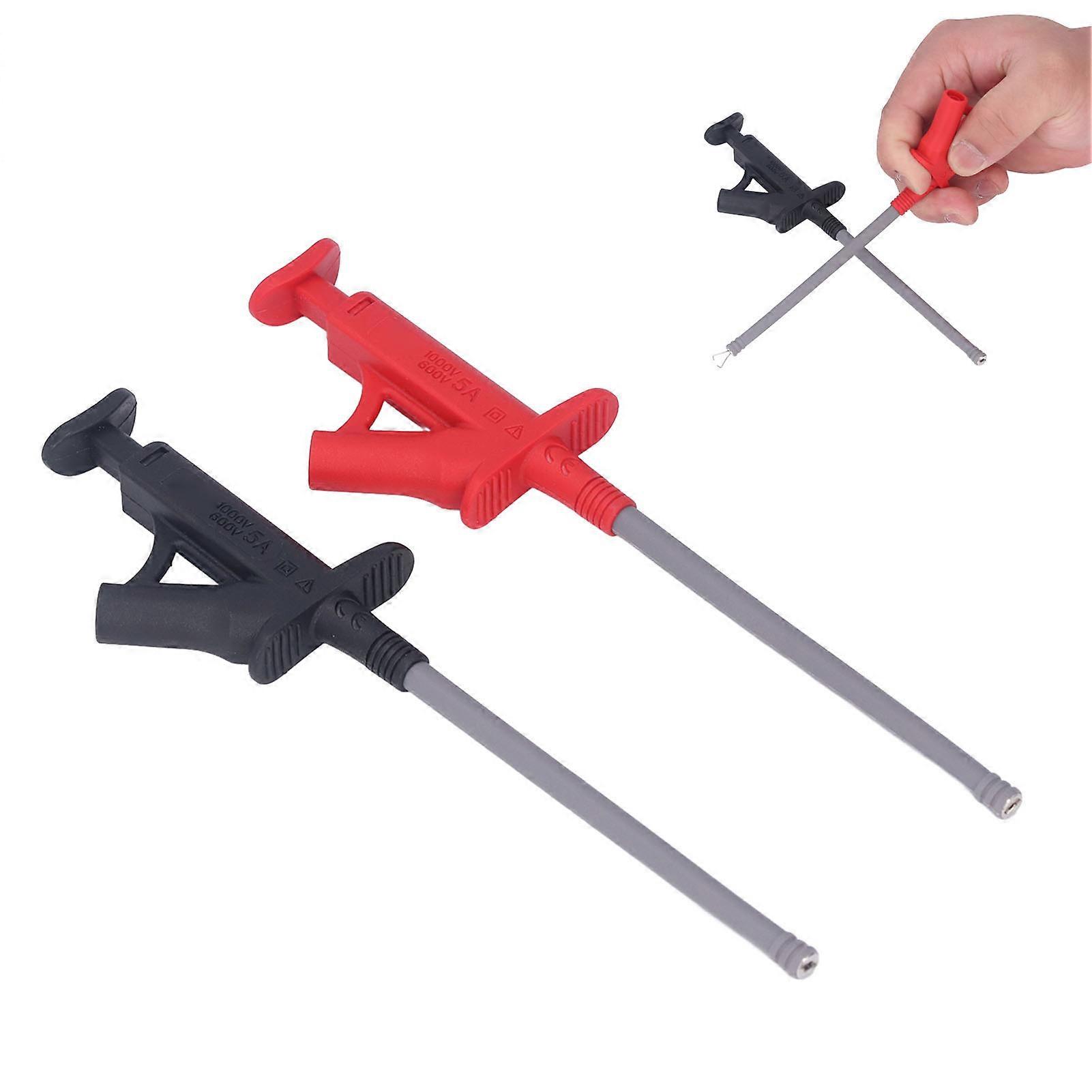 Flexible Test Hook Multimeter Electrical Testing Grabber Hook with 4MM Banana Jack J.30042