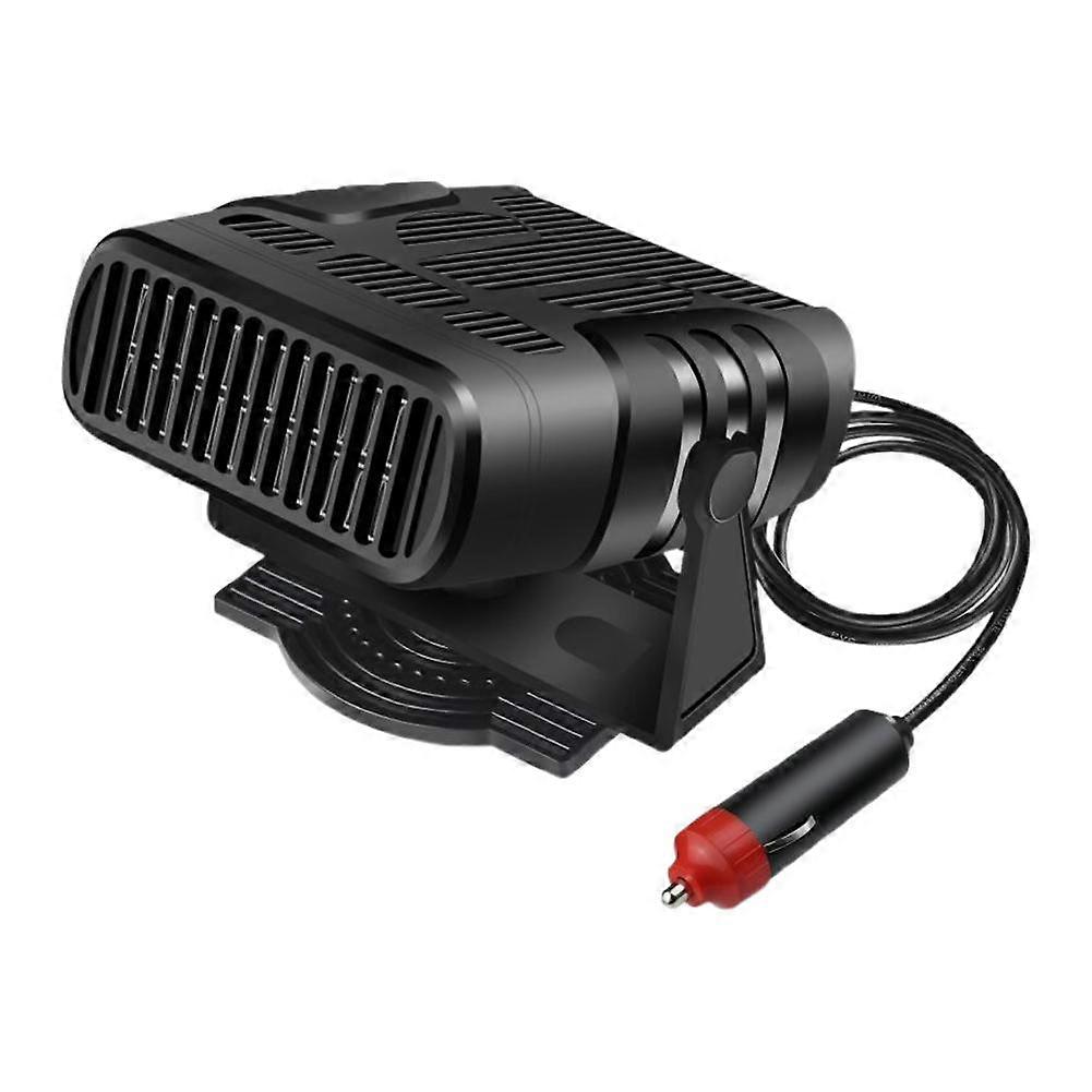For Car 12V 24V Portable Heater And Fan 120W Rapid Defroster Defogger Demister With 360° Rotatable Base For Windshield And Cabin