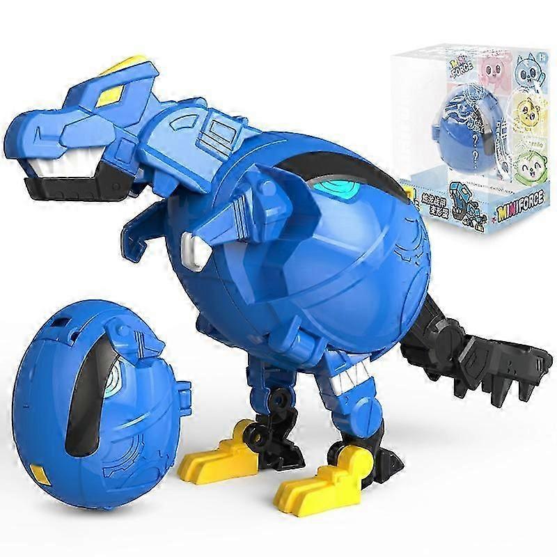 Mini Force Dino Egg Bot - Educational Transforming Toy with 5 Surprise Forms for UK Kids