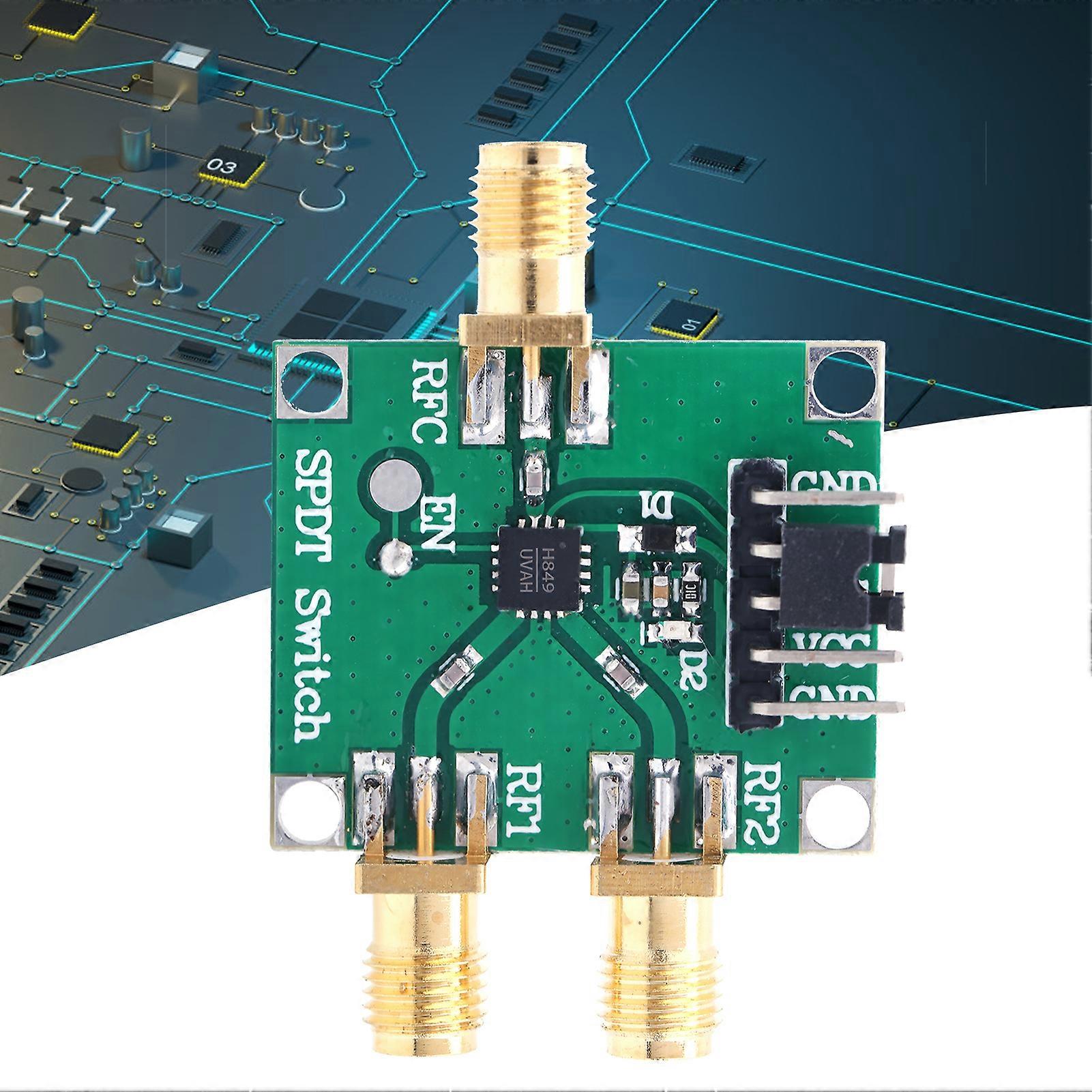 3‑5V RF Switch Module Single Pole Double Throw Board 50Ohms Input Output Impedance SMA InterfaceHMC849 