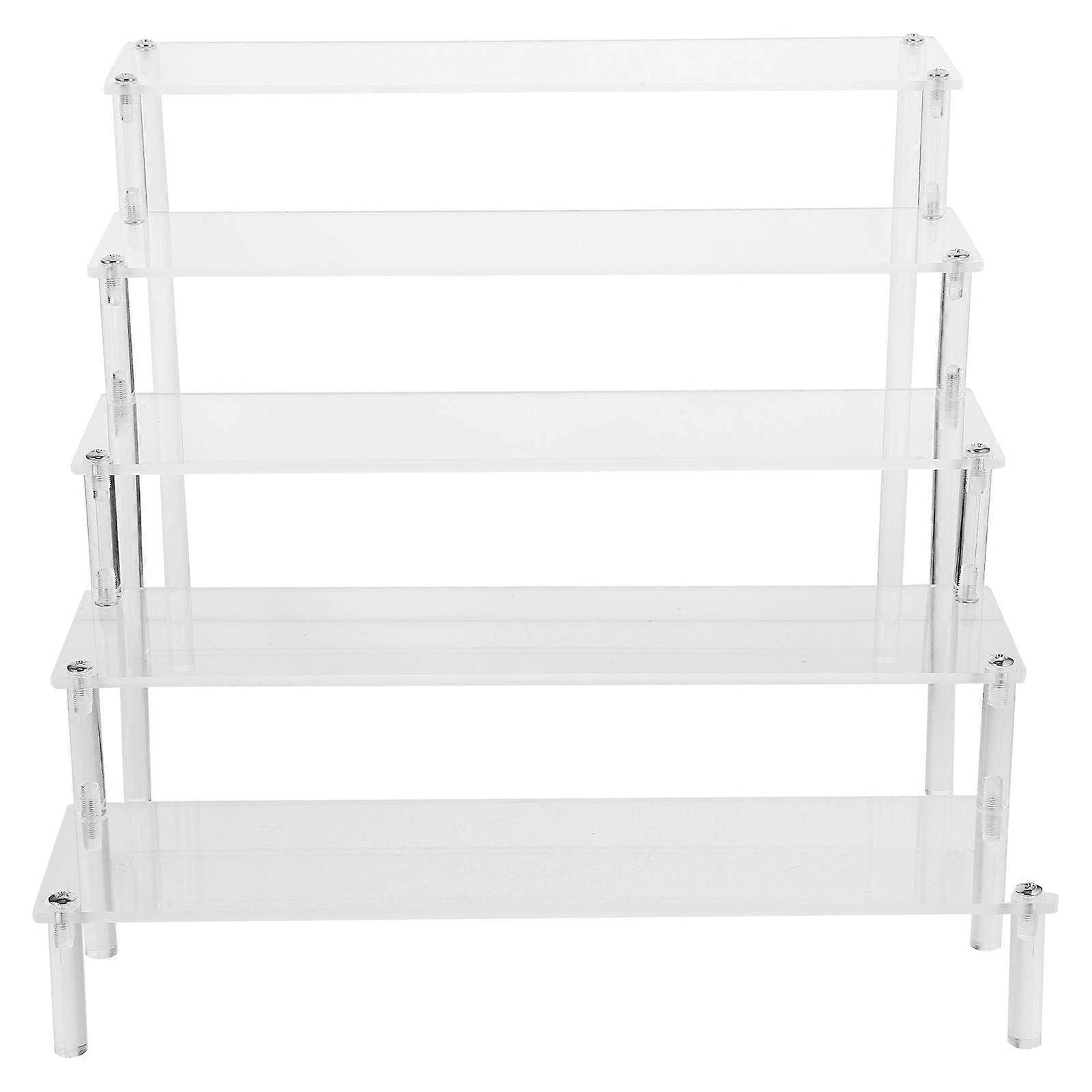 Clear Acrylic Multi Tier Display Stand for Collectibles, Figures, and Home Decor