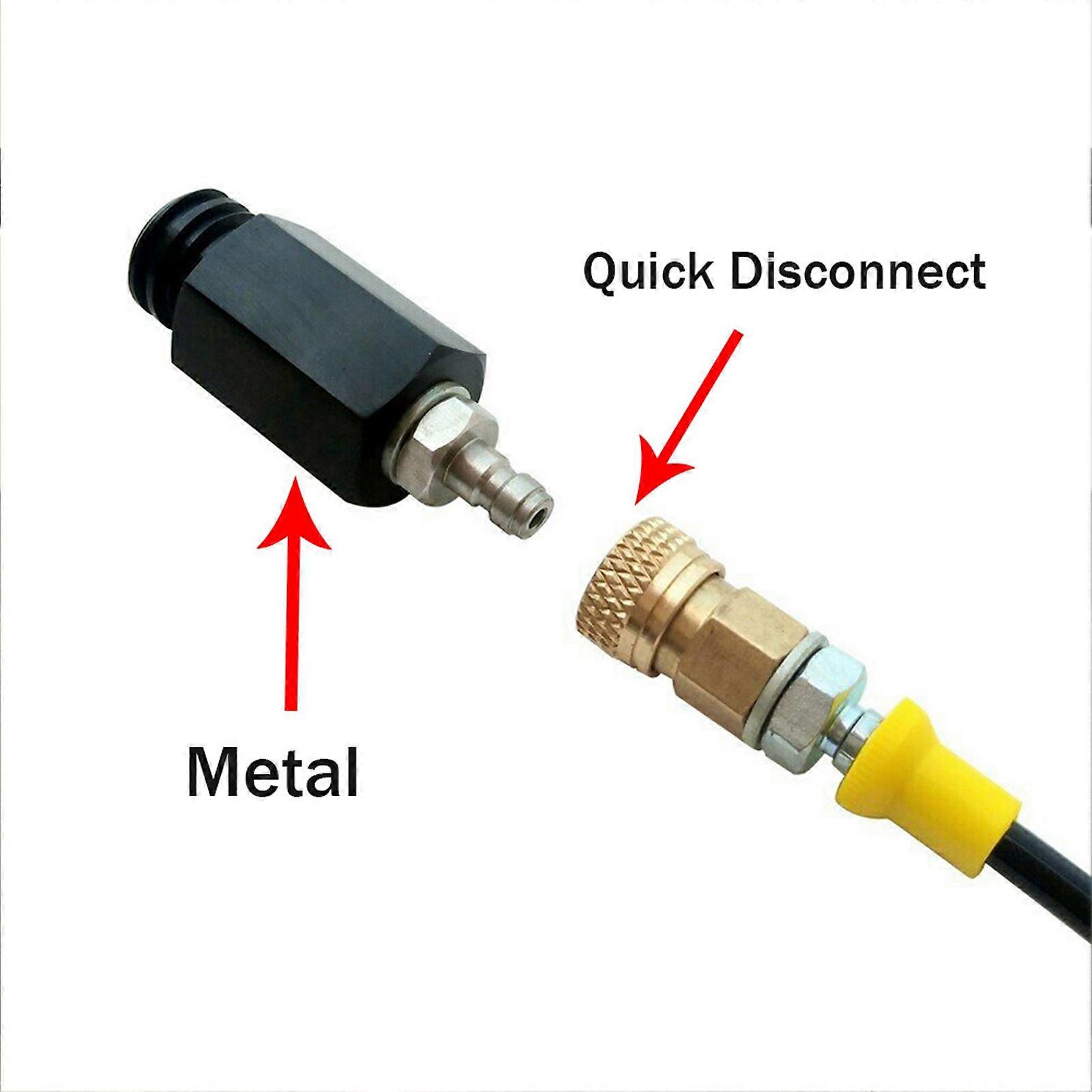 W21.8 Thread External Hose Adapter Kit 1.7m Black Rubber Copper