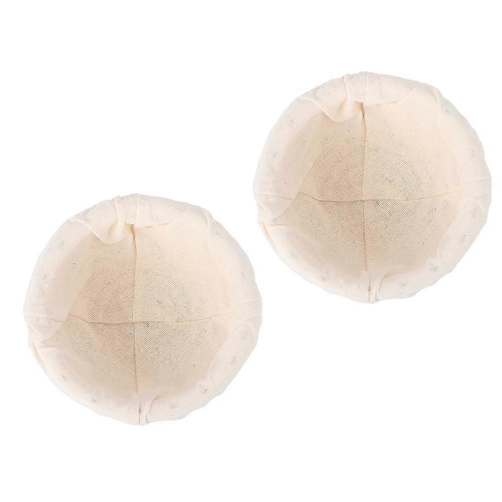 Rattan Basket Baking Aid for Kitchen Use Beige Material 2 Sets