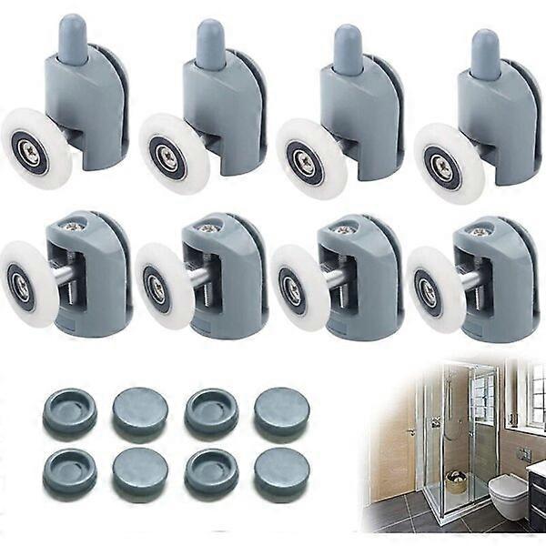 Shower door roller set, including upper and lower rollers, sturdy and durable, easy to push