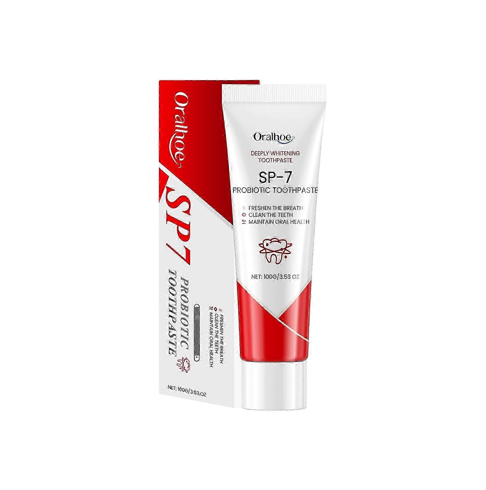 Oralhoe probiotic toothpaste, cares for tooth hygiene, gentle cleaning and cares for surface stains, lasting freshness