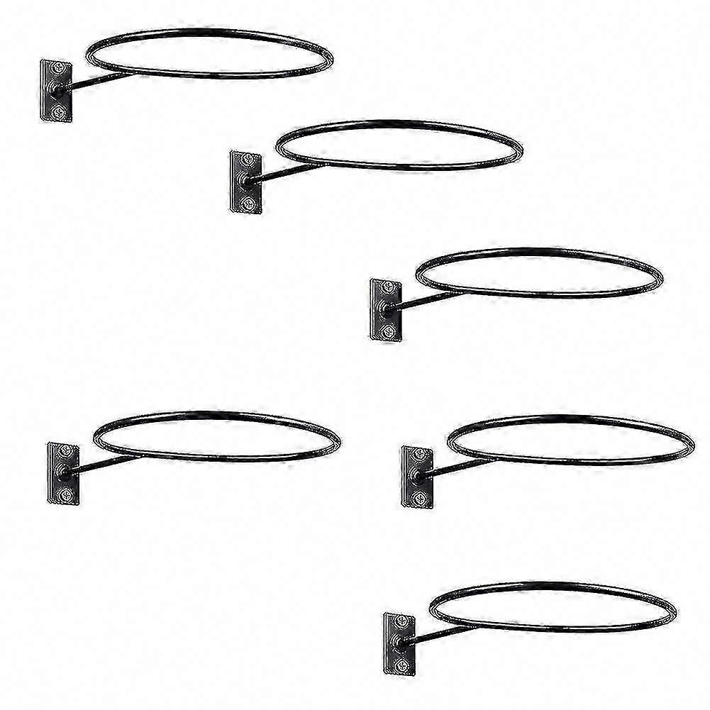 バスケットボールサッカーバレーボールサッカー用6パックウォールマウントボールディスプレイラックホルダー