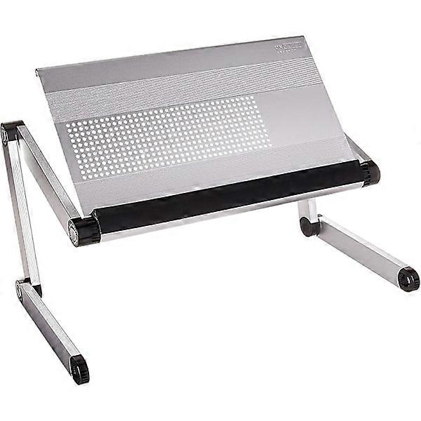 Foldable Laptop Table, Adjustable Height/Angle, Ventilation, Aluminum