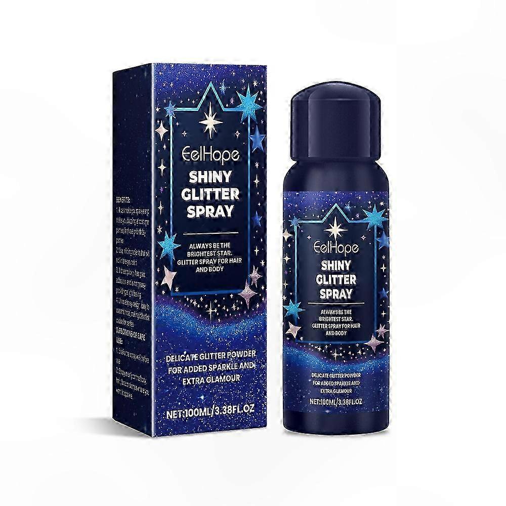 Shimmer Body Glitter Spray for Face, Clavicle, and Hair - Highlighting Sparkle for Festivals & Carnivals