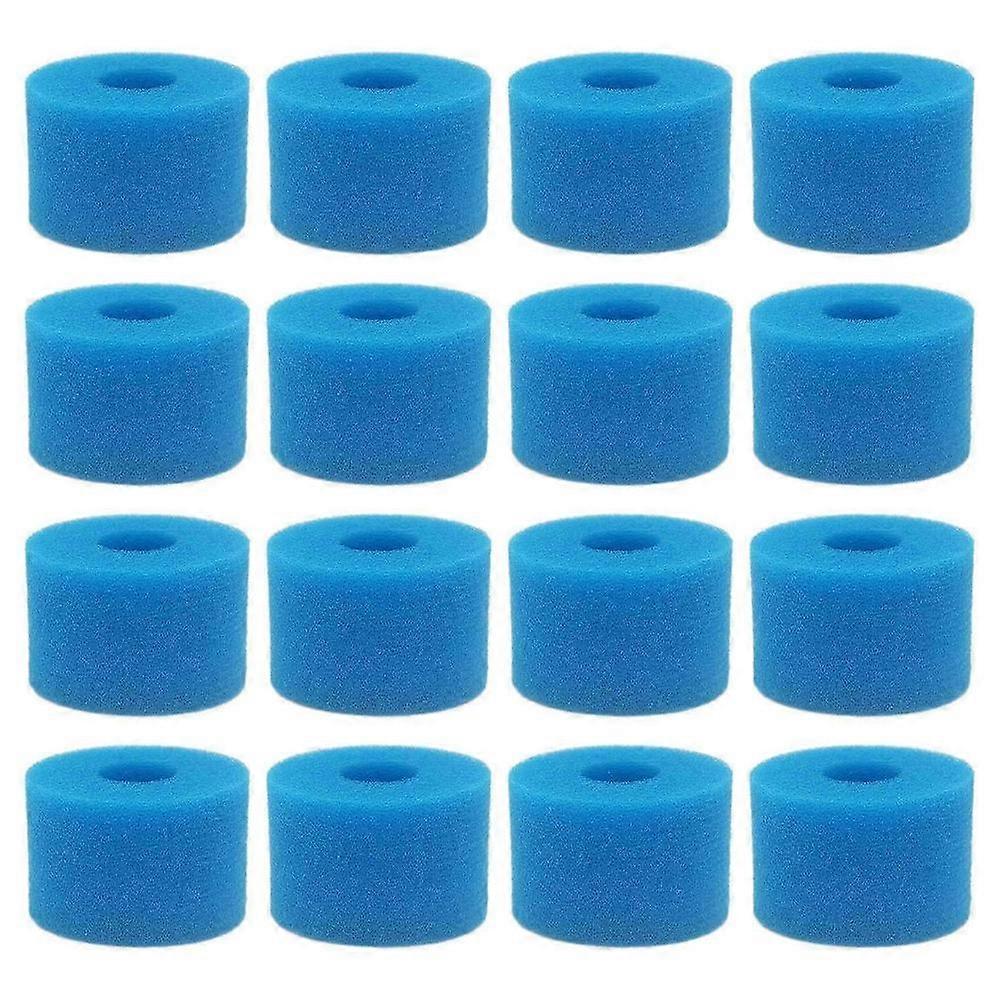 Intex Pure Spa Reusable Foam Filter Cartridge Set, 16-Pack S1 Type