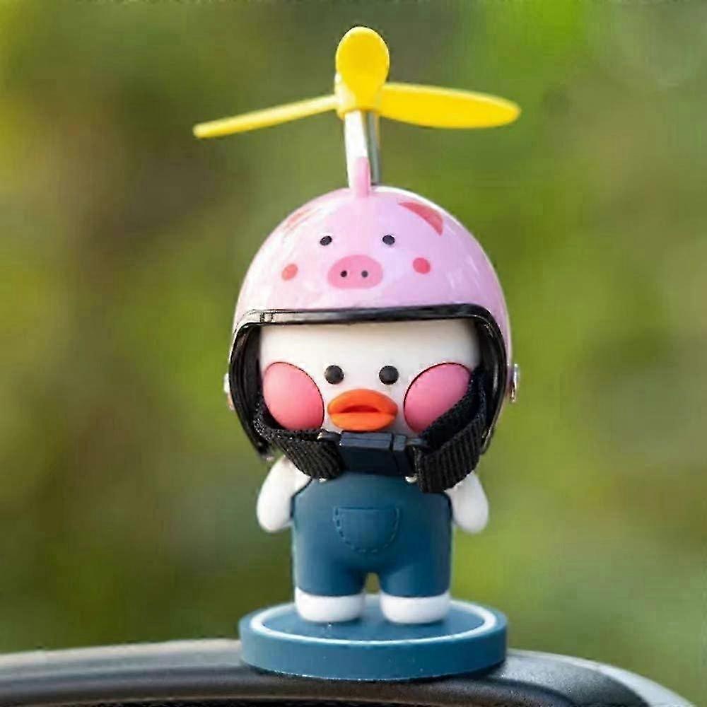 Duck Toy Car Dashboard Rearview Mirror Decorations Propeller Duck Car Ornaments