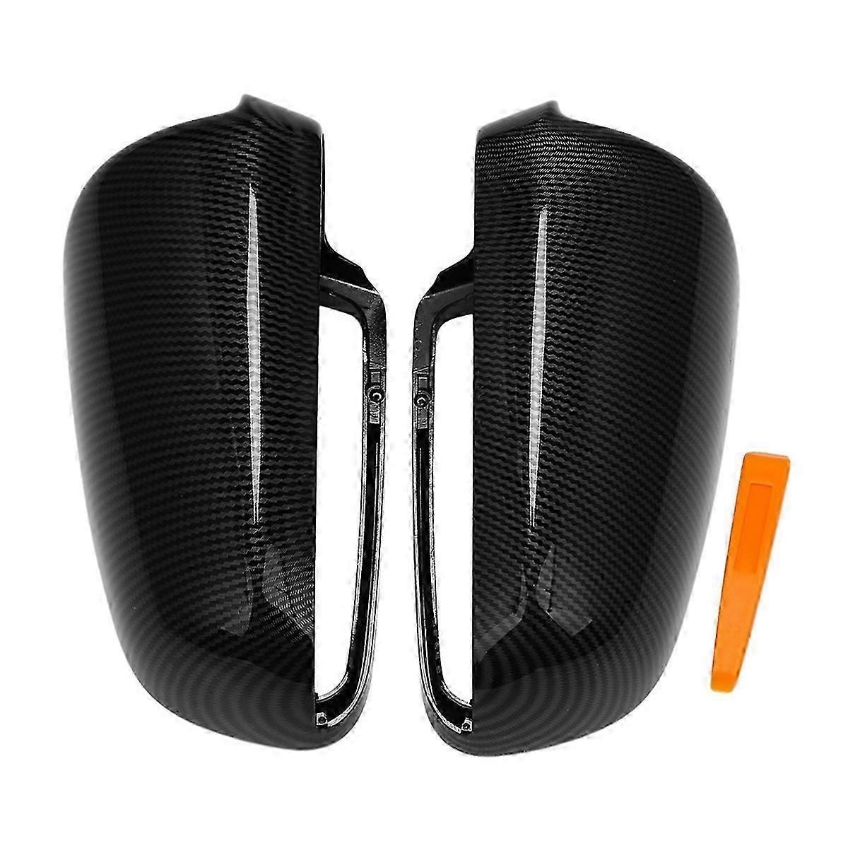 Rear View Side Car Mirror Cover for A4 B6 B7 A6 C6 2003-2007 S4 Car RearView Mirror Case Cover Carbo