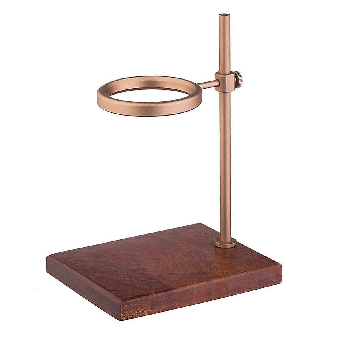 Hand Pour over Stand Coffee Station Pour over Coffee Dripper Adjustable Coffee Filter Stand Holder with Wooden Base