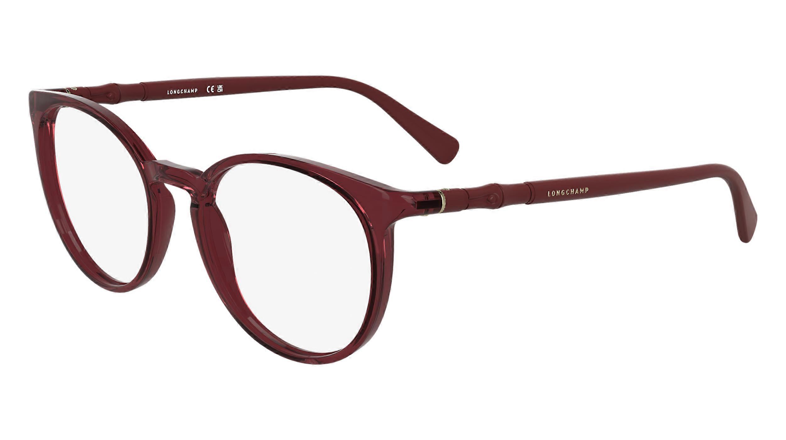 Eyewear Frames LONGCHAMP LO2768 N 601 TRANSPARENT BURGUNDY 52/18/145 FEMALE