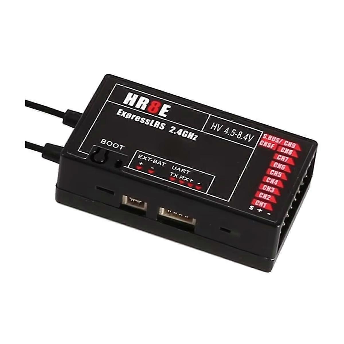 462E Small 9 Channel HR8E ELRS PWM Receiver Adapter Black