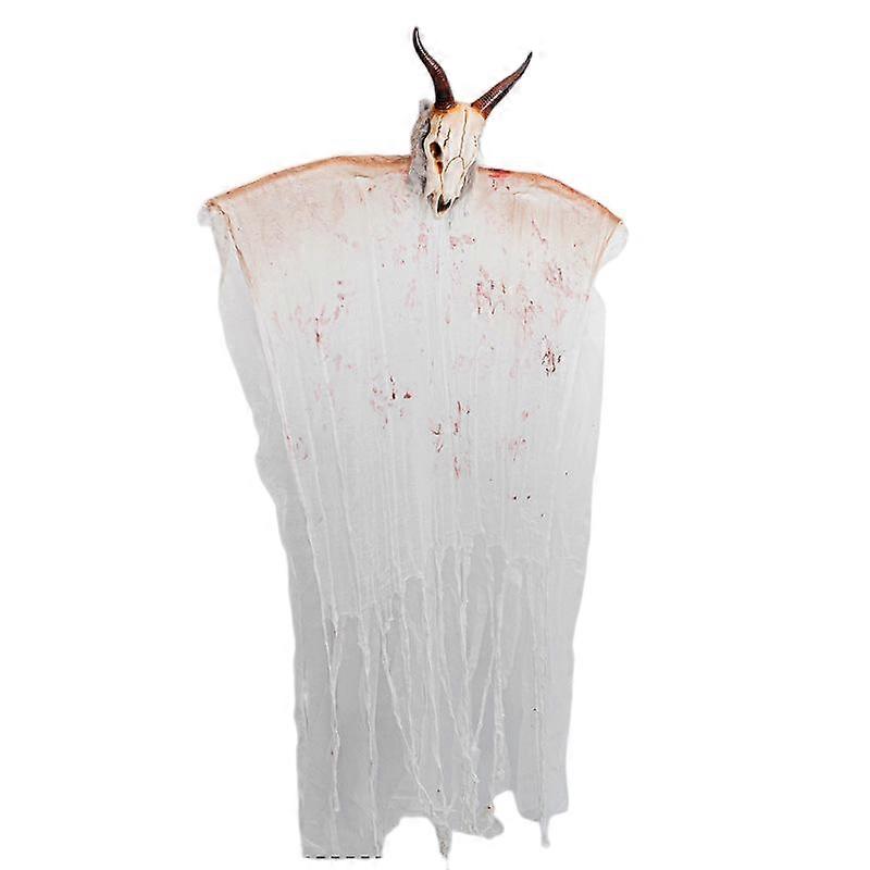 Goat head hanging ghost skeleton, unique design with glowing effect, 98898, secret room decoration