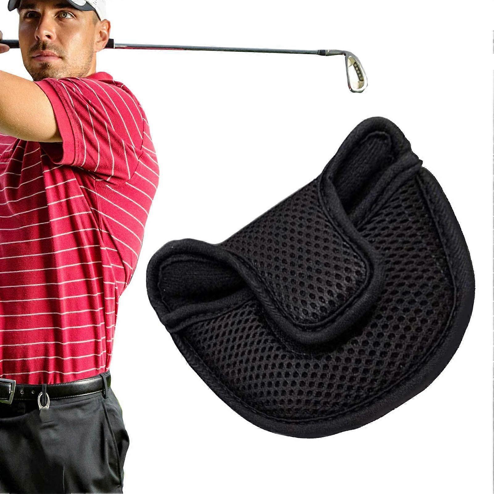 Golf Head Mesh Covers for Driver and Fairway Woods, Half Round Style, Hybrid Cap Set, Fits All Fairway and Driver Clubs