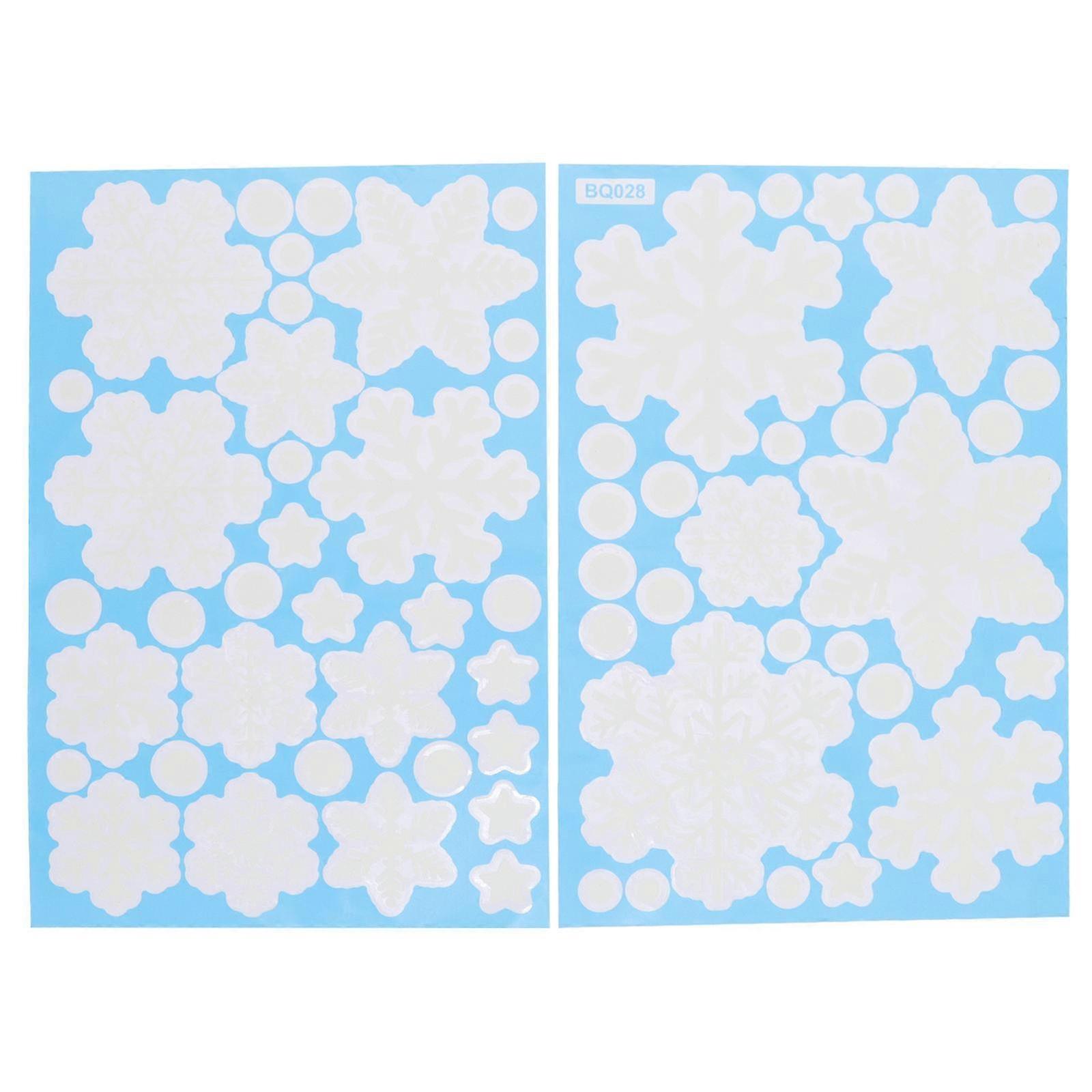 Creative Snowflake Decals, Convenient and Functional Christmas Decor Items