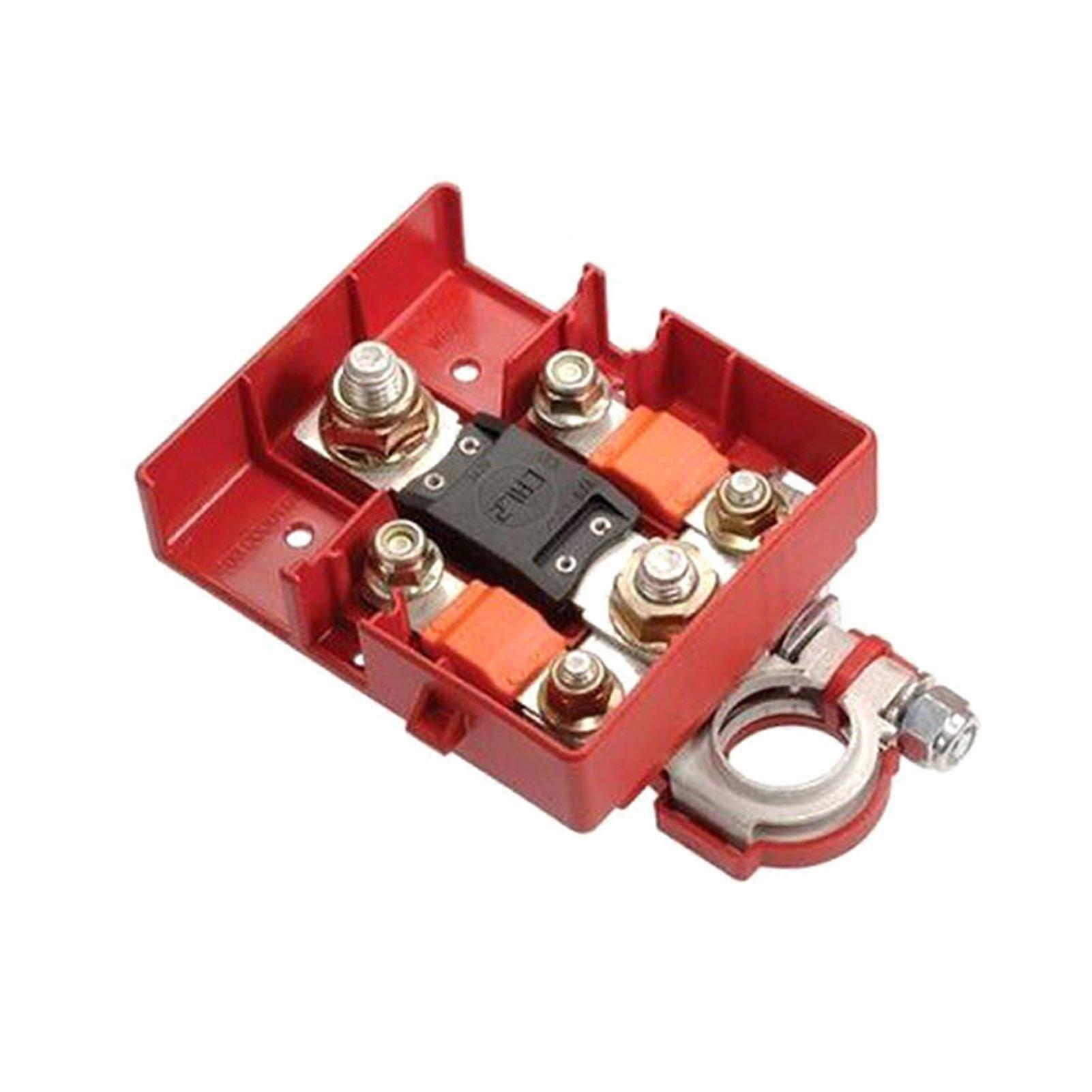Car battery clip with three-way power distribution