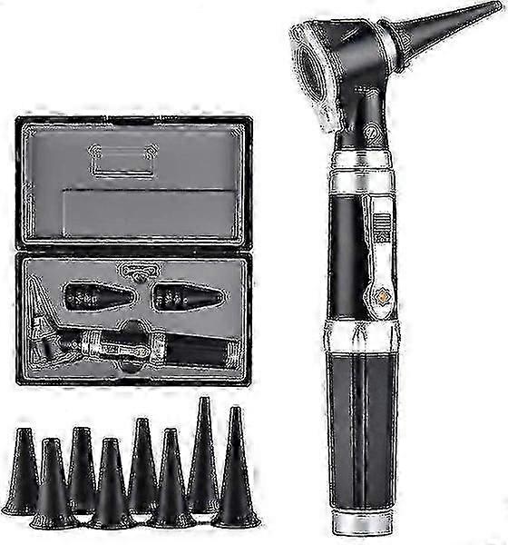 3x Otoscope with LED, Portable Handheld Ear Check Magnifier with 8 Caps