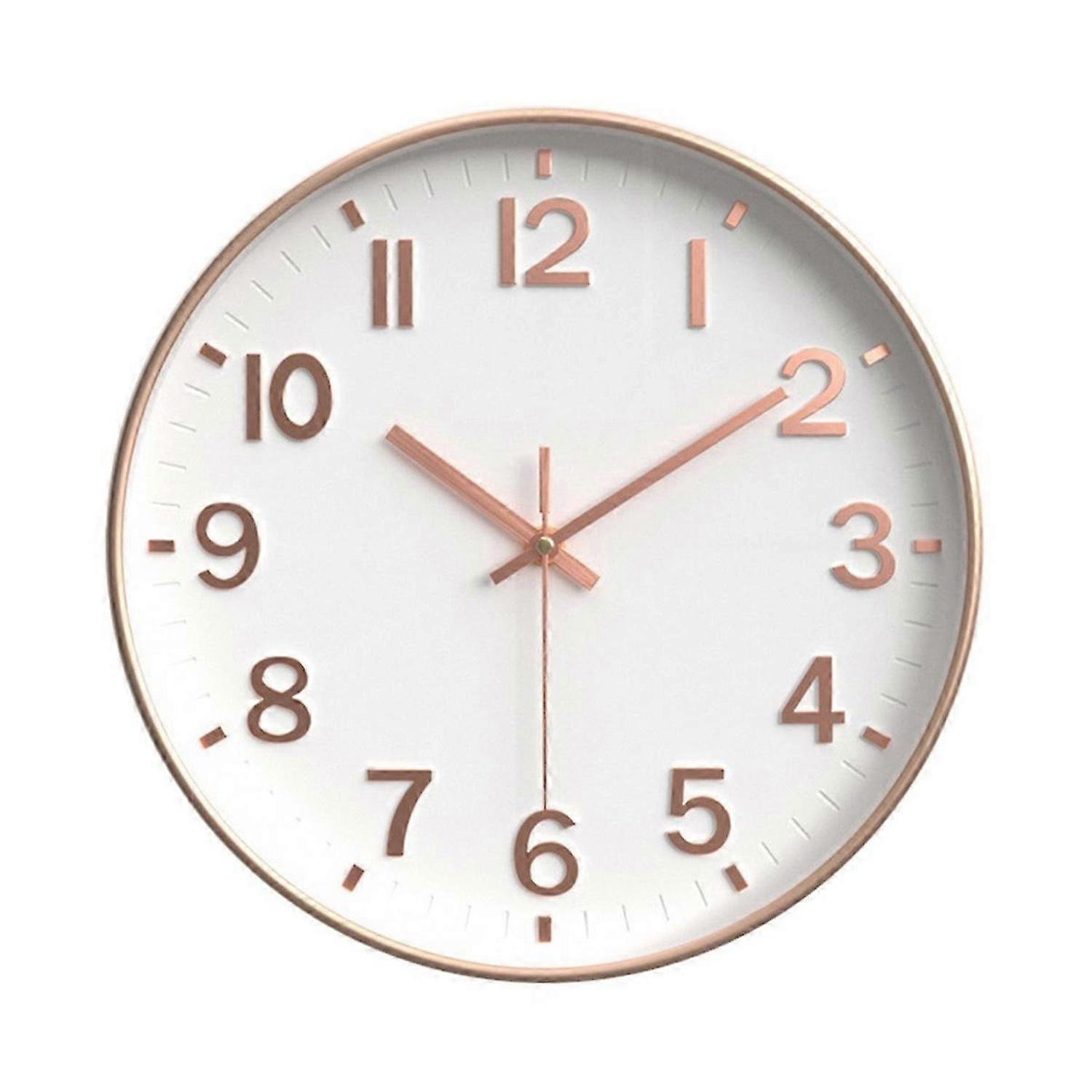 Silent Modern Clock for Wall, 3D Numbers Wall Clock Colour 7