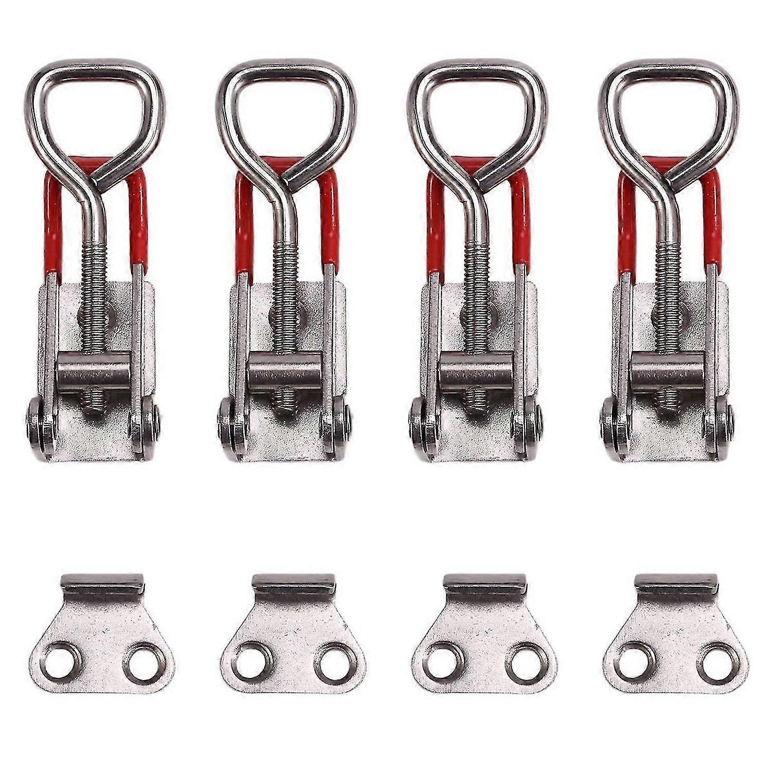 4PCS Adjustable Toolbox Case Metal Toggle Latch