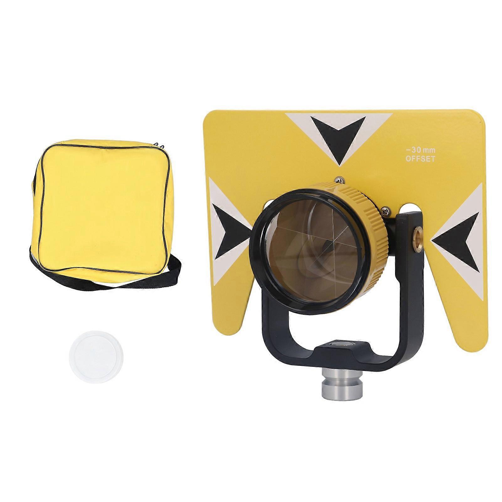 Prisme d'arpentage en verre optique jaune, équipement d'arpentage avec sac de rangement pour télescope SOKKIA 5/8 po x 11 po femelle