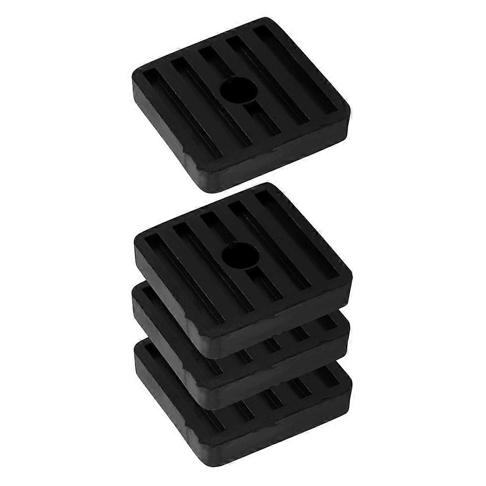 4pcs Universal Rubber Anti Vibrations Pads For Air Conditioner Outdoor Unit Noise Reduction Shock Vibration Isolation Pads Mats Mounting Base