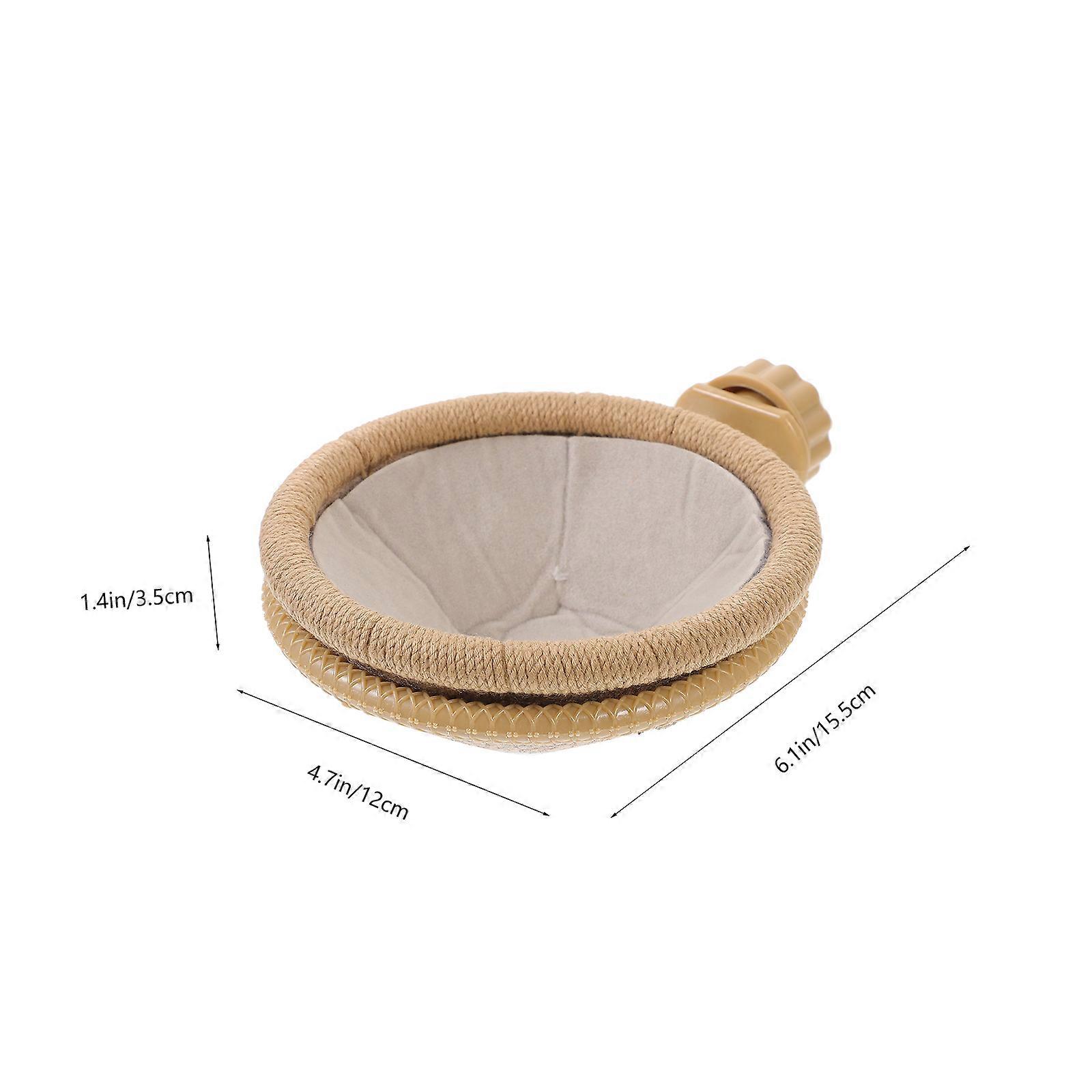 Bird Breeding Nest Handwoven Bird House Outdoor Hanging Light Brown Hemp Rope Shelter from Cold Winds 1 Set
