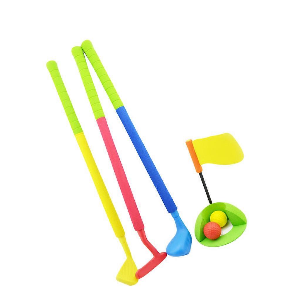 Golf Toy for Kids Mini Golf Set Outdoor Play Children Over 3 Years Nbr Foam Plastic Material Exercise 1Set