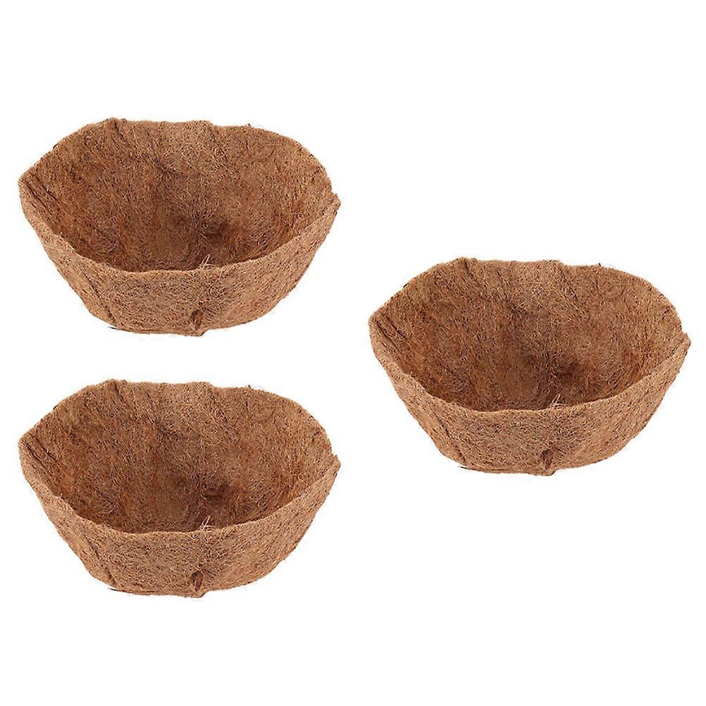 Planter Liner Coconut Fiber Liner Reduce Leakage for Storage 3Pcs