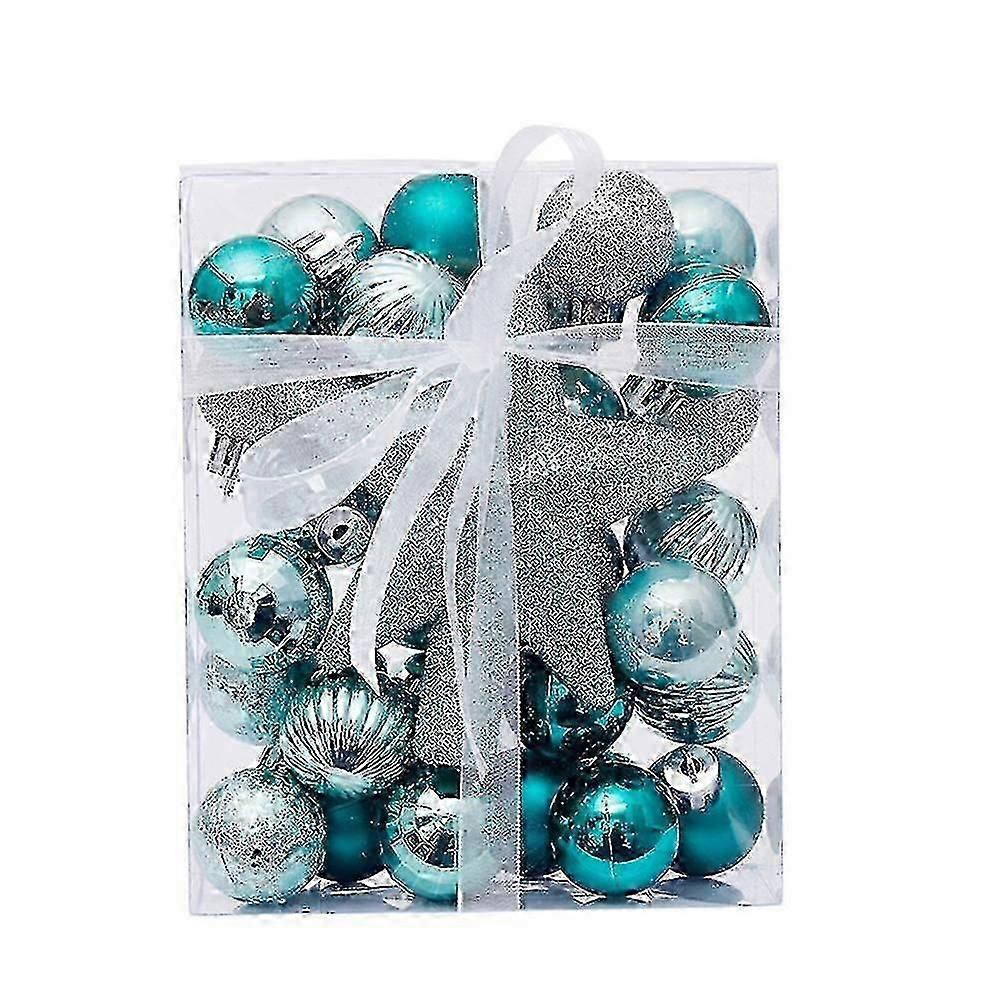 30 boules de sapin de Noël incassables - Décoration vert menthe