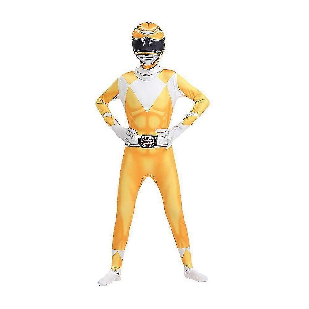 Mighty Morphin Power Rangers Cosplay Kostüm Tulum Parti Fancy Elbise Bodysuit Erkekler Kadınlar İçin -CANH