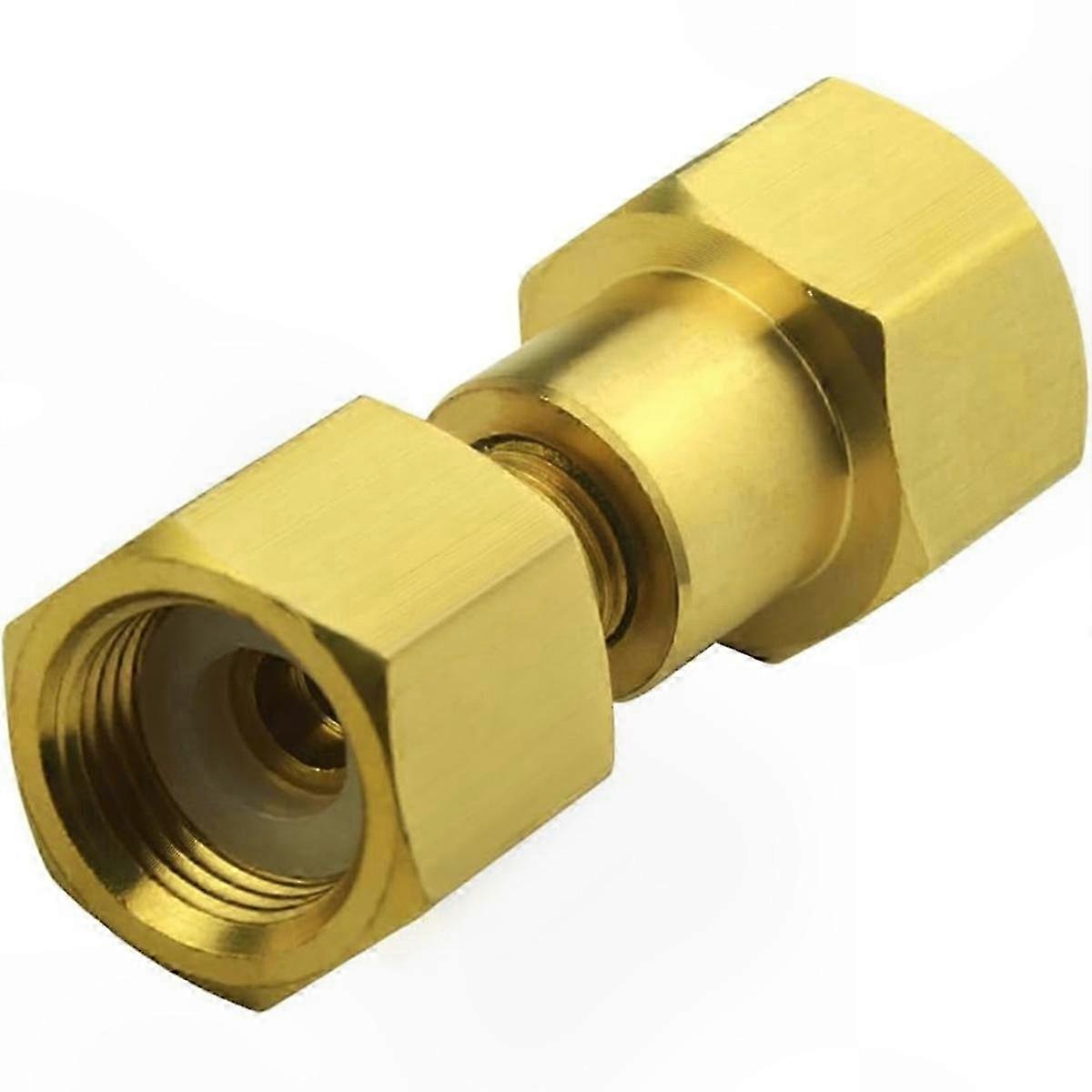 CO2 to N2 Regulator Adapter, CGA-320 to CGA-580 Thread Converter for Gas Flowmeter Connection