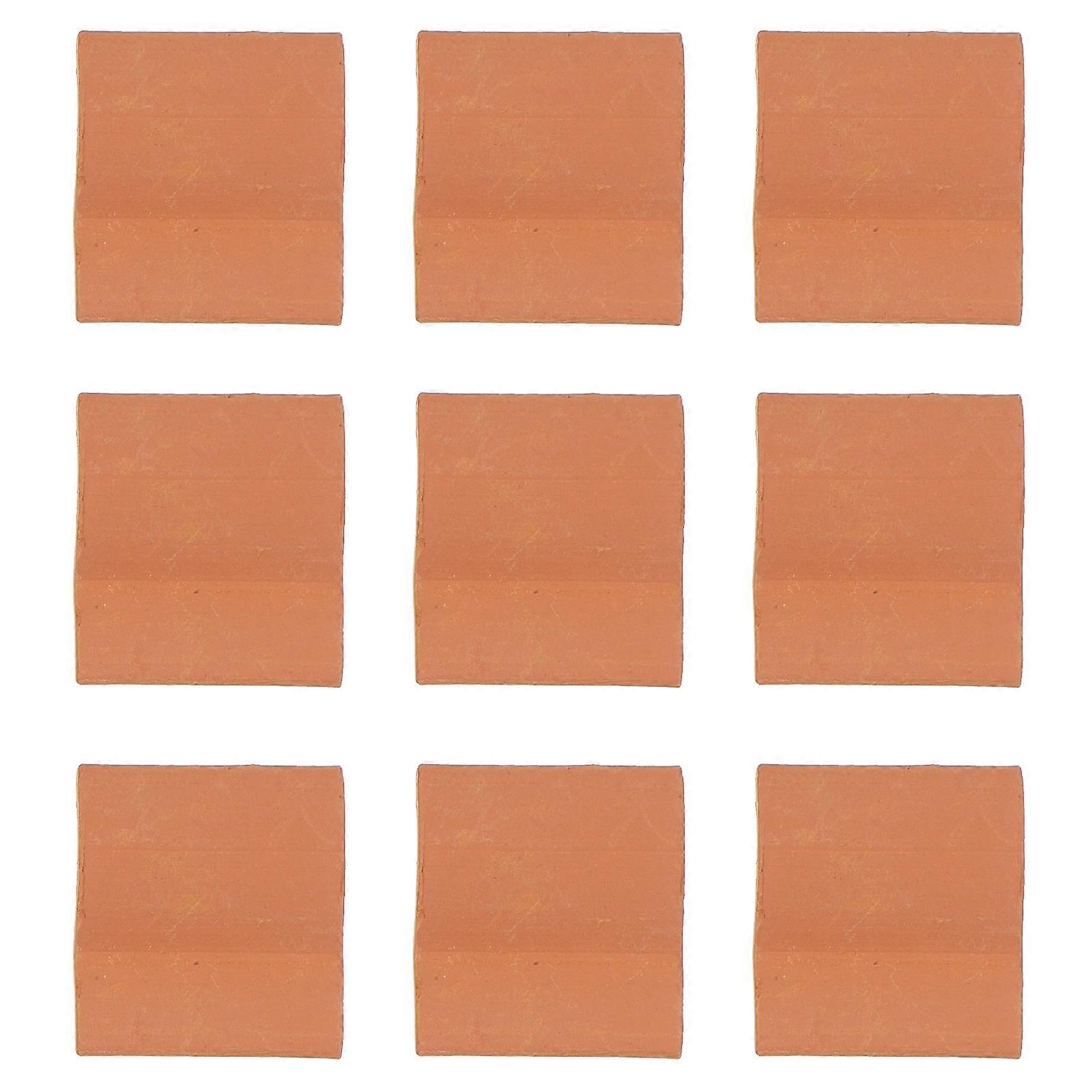 Sand Table Brick Model for Miniature Decor 1Set Brown Pottery Clay