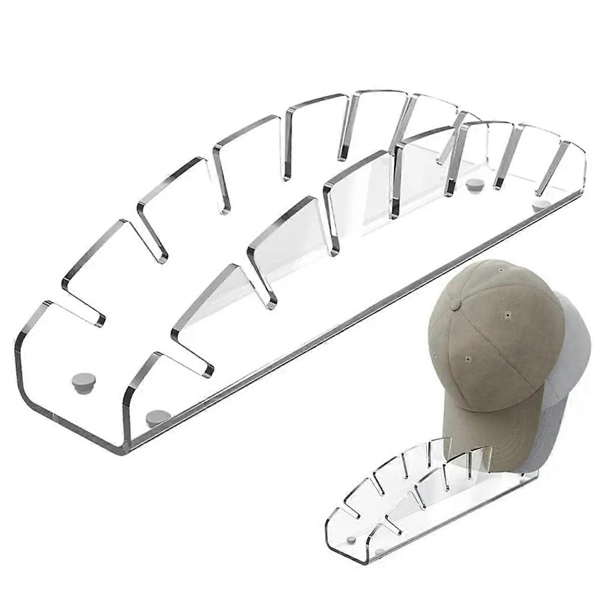 2PCS Hat Stand for Baseball Caps,Acrylic Hat Organizer,B