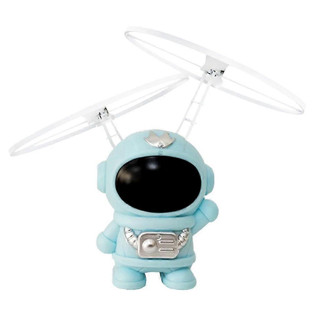 UFO Spaceman Gesture Sensing Flying Robot Astronaut Spacecraft Helicopter Remote Controlled Airplane Led Kids Toy Blue