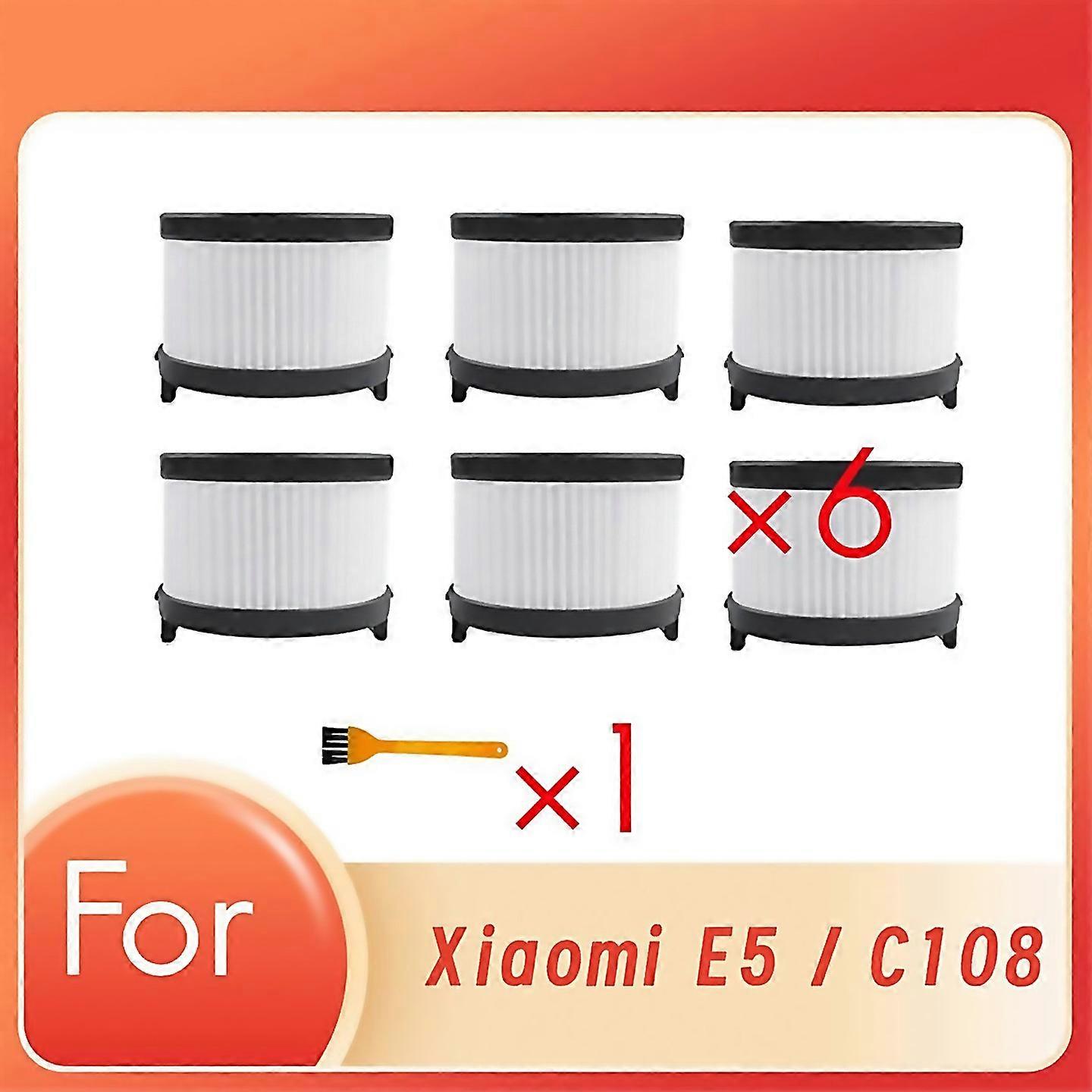 For 6 Pcs Rear Filter With Clean Brush For Levoit Vortexiq