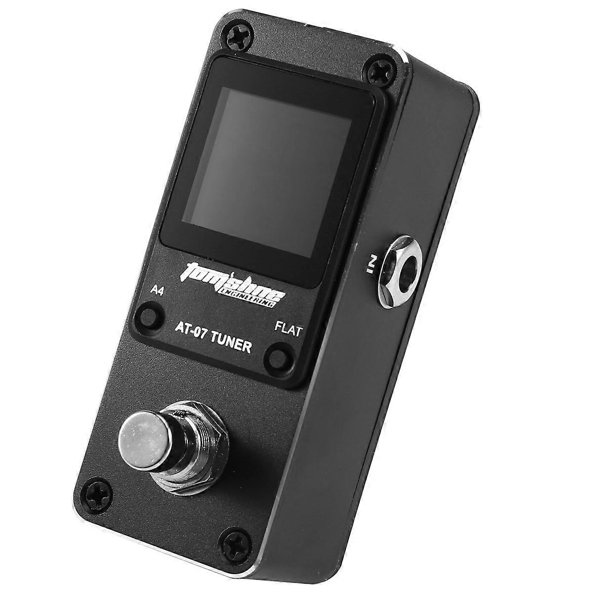 AT-07チューナーエレキギターチューナーエレクトリックベースフットチューナーミュージカルフットチューナーピッチ半音チューニング