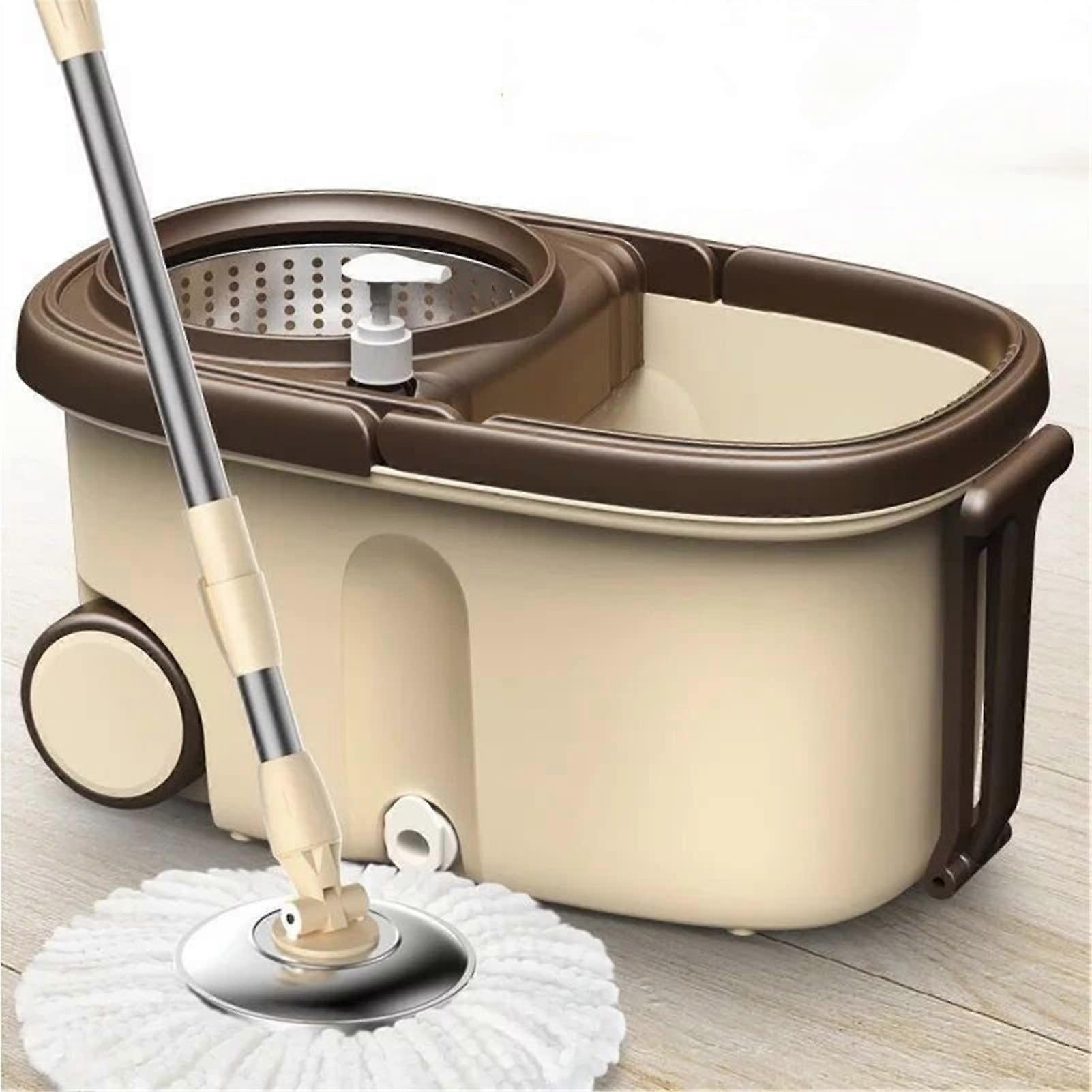 Floor Mop Flat Mop Magic Mop Bucket Set Kitchen Bathroom Double Drive Hand Pressure Rotating Mop And Bucket System
