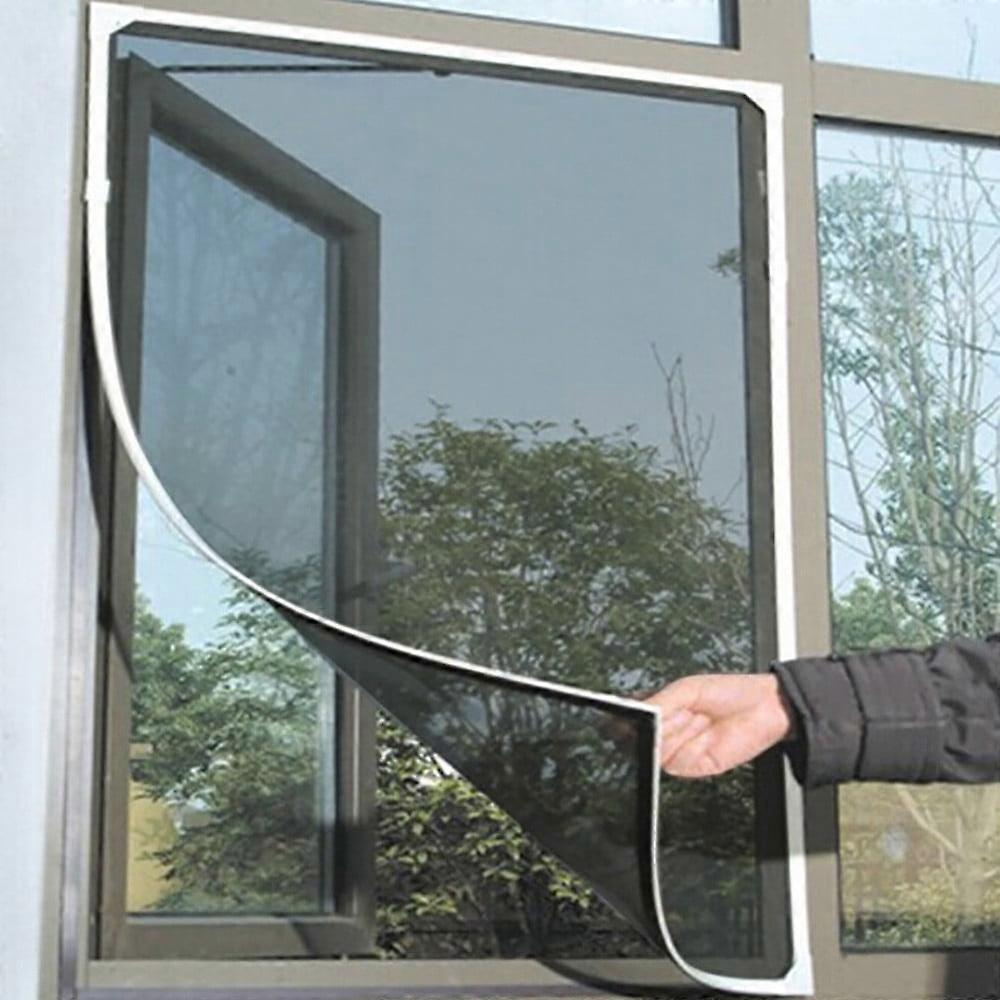 YangJinLian Window Screen Adjustable Mesh Screen Protector Fits Max 51 x 59 Inch White Window Frames with Density Mesh