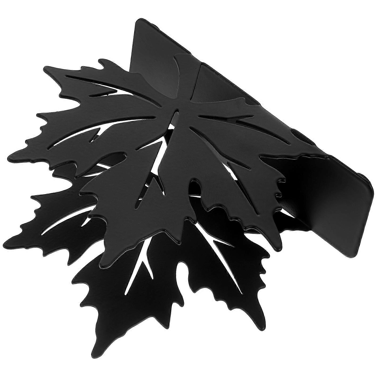 Table Napkin Holder Metal Maple Leaf for Storage Use 3Pcs