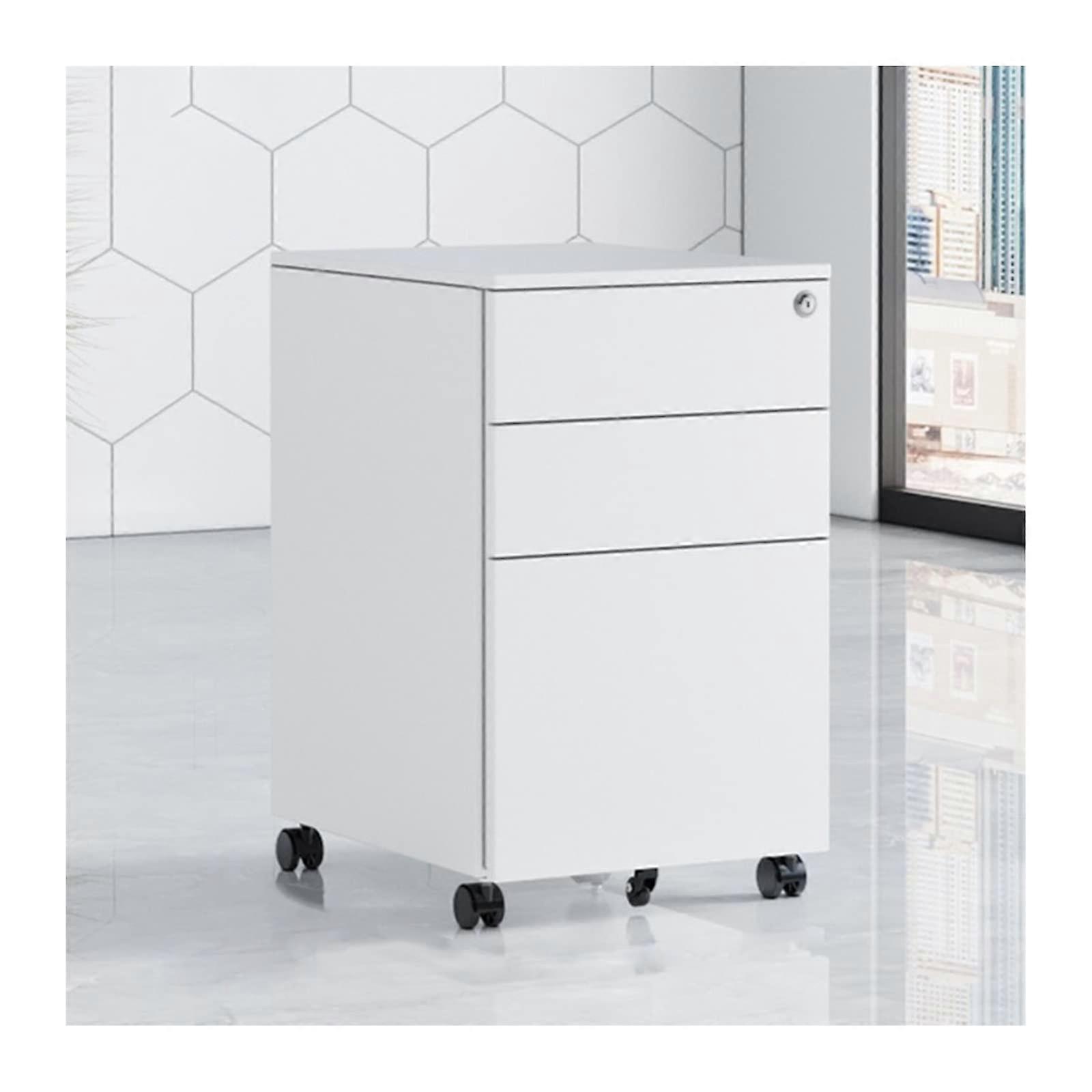 Mobile File Cabinet with Lock 3Drawer Office Storage Size A Model A