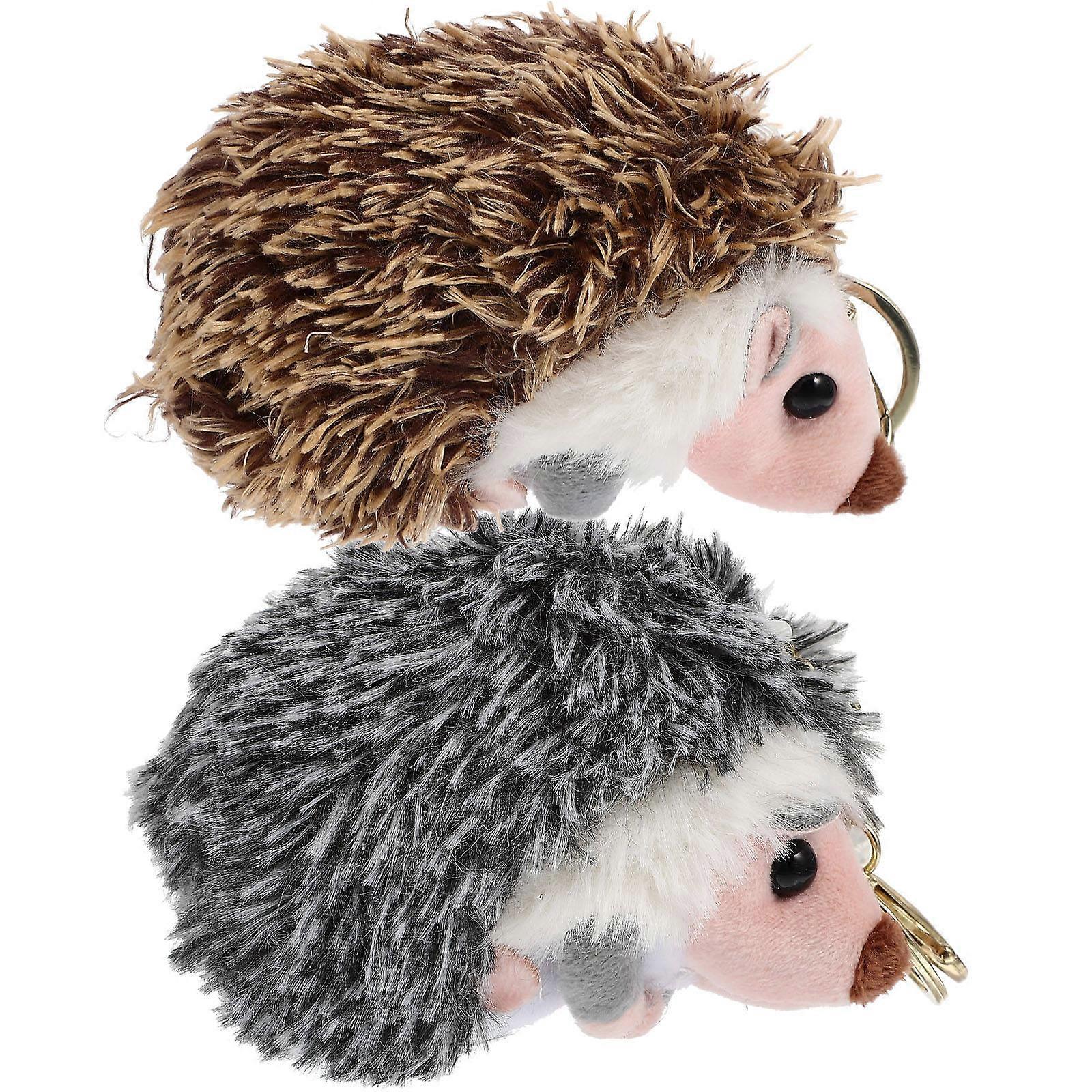 Plush Hedgehog Pendant Keychain 10Pcs for Decoration Use Stuffed Toy