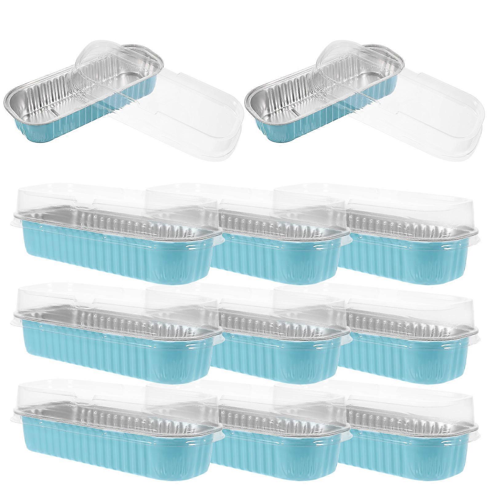 25Pcs Aluminum Foil Cheese Bread Pans Rectangular Style Perfect For Baking And Storage In Restaurants