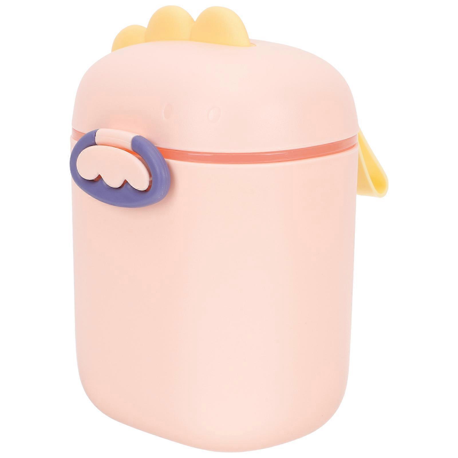 Milk Powder Holder Infant Snack Box Travel Use Pp Pink Extend Shelf Life 1Pack