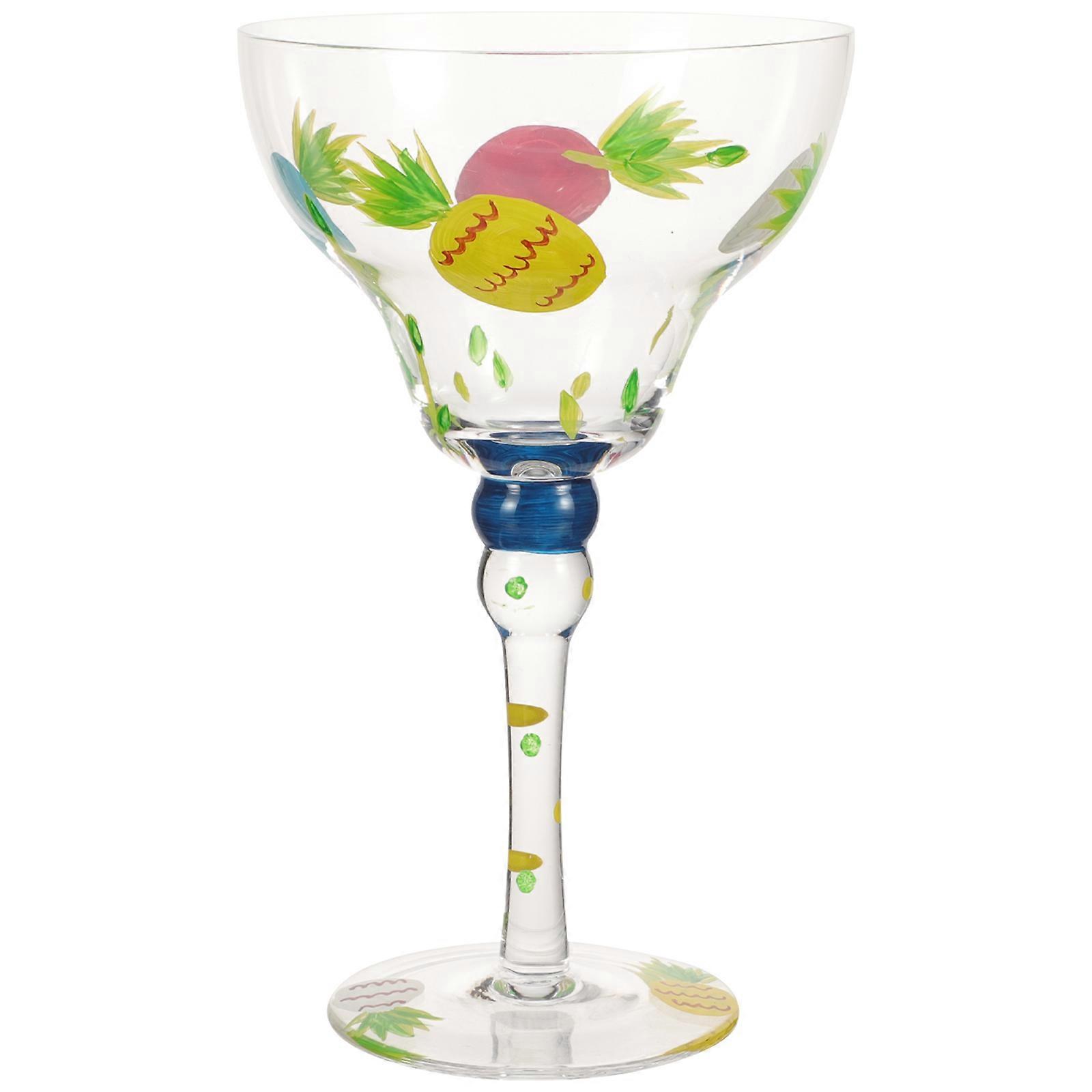 Hawaiian Luau Party Cups Decorative Pineapple Cup Multi-Colored 18x11cm Holding Beverages 1Set