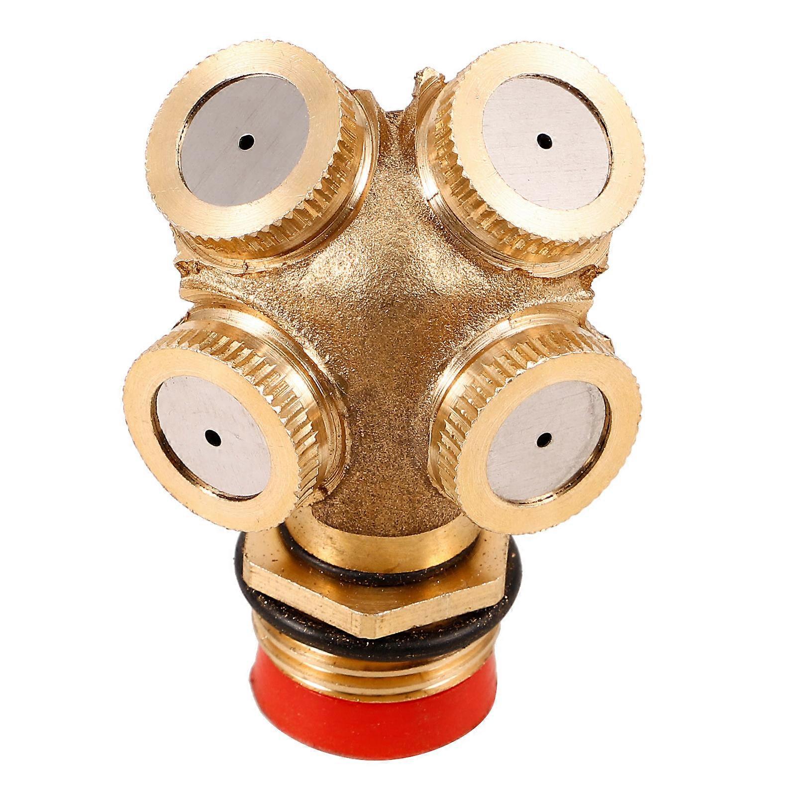 Golden Atomizing Nozzle Misting Spray Mister Nozzle Replacement 4Pcs