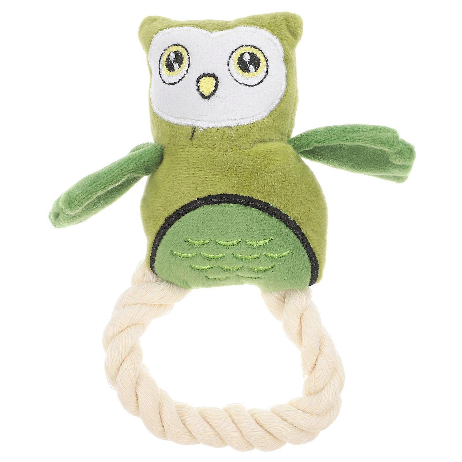 5Pcs Owl Shaped Plush Toy For Dogs And Cats Engaging In Outdoor Play Chewing Interactive Fun