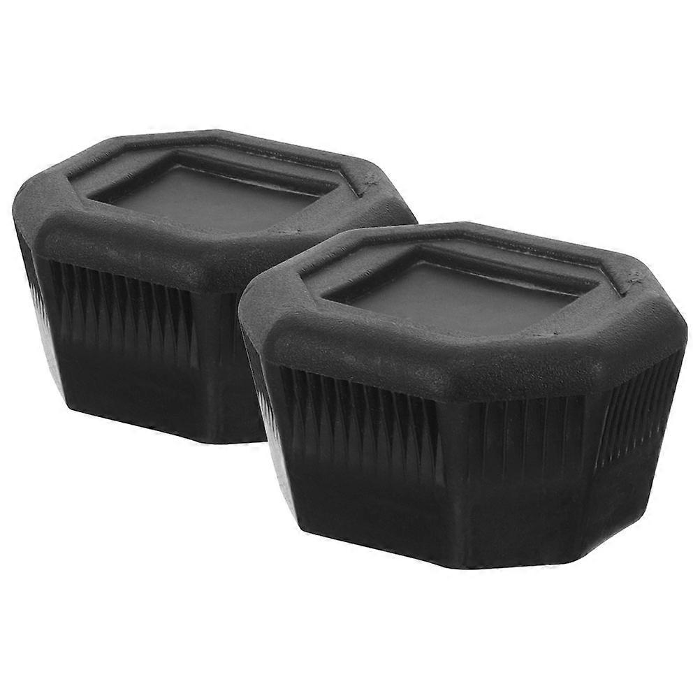 Black Tennis Racket Butt Cap Grip Wrap for Better Control 6Pcs